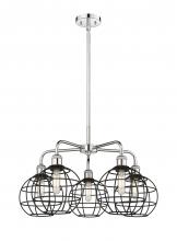 Innovations Lighting 516-5CR-PC-CE-8-BK - Lake Placid - 5 Light - 26 inch - Polished Chrome - Chandelier
