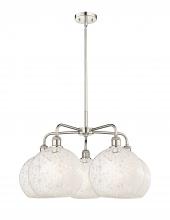 Innovations Lighting 516-5CR-PN-G1216-10WM - White Mouchette - 5 Light - 28 inch - Polished Nickel - Chandelier