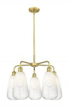 Innovations Lighting 516-5CR-SG-G480-6OP - Brookhaven Almond - 5 Light - 25 inch - Satin Gold - Stem hung - Chandelier