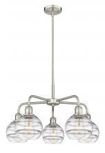 Innovations Lighting 516-5CR-SN-G556-6CL - Rochester - 5 Light - 24 inch - Satin Nickel - Chandelier