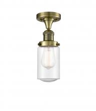 Innovations Lighting 517-1CH-AB-G314 - Dover - 1 Light - 5 inch - Antique Brass - Semi-Flush Mount