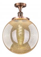 Innovations Lighting 517-1CH-AC-G208-14 - Beacon - 1 Light - 14 inch - Antique Copper - Semi-Flush Mount