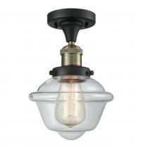Innovations Lighting 517-1CH-BAB-G532 - Oxford - 1 Light - 8 inch - Black Antique Brass - Semi-Flush Mount