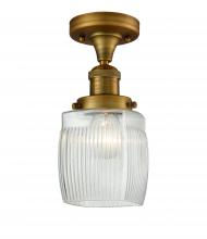 Innovations Lighting 517-1CH-BB-G302 - Colton - 1 Light - 6 inch - Brushed Brass - Semi-Flush Mount