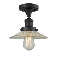 Innovations Lighting 517-1CH-BK-G2 - Halophane - 1 Light - 9 inch - Matte Black - Semi-Flush Mount