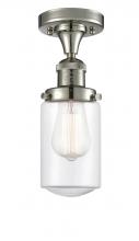 Innovations Lighting 517-1CH-PN-G312 - Dover - 1 Light - 5 inch - Polished Nickel - Semi-Flush Mount