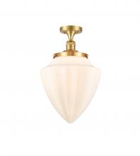 Innovations Lighting 517-1CH-SG-G661-12 - Bullet - 1 Light - 12 inch - Satin Gold - Semi-Flush Mount