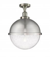 Innovations Lighting 517-1CH-SN-HFS-124-SN - Hampden - 1 Light - 13 inch - Brushed Satin Nickel - Semi-Flush Mount