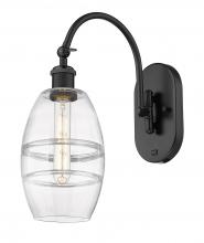 Innovations Lighting 518-1W-BK-G557-6CL - Vaz - 1 Light - 6 inch - Matte Black - Sconce