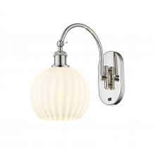 Innovations Lighting 518-1W-PN-G1217-8WV - White Venetian - 1 Light - 8 inch - Polished Nickel - Sconce