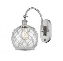 Innovations Lighting 518-1W-SN-G122-8RW - Farmhouse Rope - 1 Light - 8 inch - Brushed Satin Nickel - Sconce