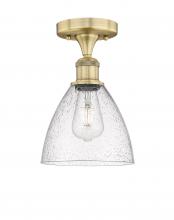 Innovations Lighting 616-1F-BB-GBD-754 - Bristol - 1 Light - 8 inch - Brushed Brass - Semi-Flush Mount