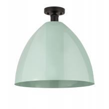 Innovations Lighting 616-1F-OB-MBD-16-SF - Plymouth - 1 Light - 16 inch - Oil Rubbed Bronze - Semi-Flush Mount