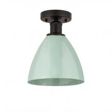 Innovations Lighting 616-1F-OB-MBD-75-SF - Plymouth - 1 Light - 8 inch - Oil Rubbed Bronze - Semi-Flush Mount