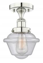 Innovations Lighting 616-1F-PN-G534 - Oxford - 1 Light - 7 inch - Polished Nickel - Semi-Flush Mount