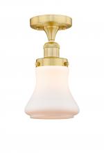 Innovations Lighting 616-1F-SG-G191 - Bellmont - 1 Light - 6 inch - Satin Gold - Semi-Flush Mount