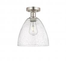 Innovations Lighting 616-1F-SN-GBD-94 - Bristol - 1 Light - 9 inch - Brushed Satin Nickel - Semi-Flush Mount