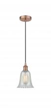 Innovations Lighting 616-1P-AC-G2811-LED - Hanover - 1 Light - 6 inch - Antique Copper - Cord hung - Mini Pendant