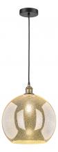 Innovations Lighting 616-1P-BAB-G128-14 - Athens - 1 Light - 14 inch - Black Antique Brass - Cord hung - Pendant