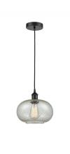 Innovations Lighting 616-1P-BK-G249 - Gorham - 1 Light - 10 inch - Matte Black - Cord hung - Mini Pendant