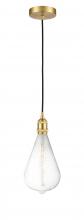 Innovations Lighting 616-1P-SG-BB164LED - Edison - 1 Light - 7 inch - Satin Gold - Cord hung - Mini Pendant