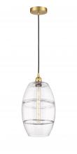 Innovations Lighting 616-1P-SG-G557-10CL - Vaz - 1 Light - 10 inch - Satin Gold - Cord hung - Mini Pendant