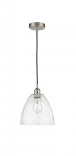 Innovations Lighting 616-1P-SN-GBD-94 - Bristol - 1 Light - 9 inch - Brushed Satin Nickel - Cord hung - Mini Pendant