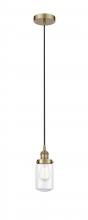 Innovations Lighting 616-1PH-AB-G312 - Dover - 1 Light - 5 inch - Antique Brass - Cord hung - Mini Pendant