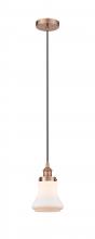 Innovations Lighting 616-1PH-AC-G191 - Bellmont - 1 Light - 6 inch - Antique Copper - Cord hung - Mini Pendant