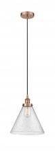 Innovations Lighting 616-1PH-AC-G44-L - Cone - 1 Light - 12 inch - Antique Copper - Cord hung - Mini Pendant