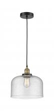 Innovations Lighting 616-1PH-BAB-G74-L - Bell - 1 Light - 12 inch - Black Antique Brass - Cord hung - Mini Pendant