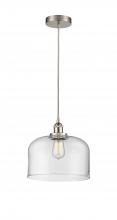 Innovations Lighting 616-1PH-SN-G72-L - Bell - 1 Light - 12 inch - Brushed Satin Nickel - Cord hung - Mini Pendant