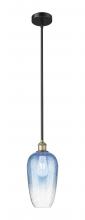 Innovations Lighting 616-1S-BAB-G484-7SB - Brookhaven Flute - 1 Light - 7 inch - Black Antique Brass - Stem hung - Mini Pendant