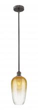Innovations Lighting 616-1S-OB-G484-7AM - Brookhaven Flute - 1 Light - 7 inch - Oil Rubbed Bronze - Stem hung - Mini Pendant