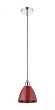 Innovations Lighting 616-1S-PC-MBD-75-RD - Plymouth - 1 Light - 8 inch - Polished Chrome - Cord hung - Mini Pendant