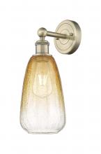 Innovations Lighting 616-1W-AB-G480-6AM - Brookhaven Almond - 1 Light - 6 inch - Antique Brass - Sconce