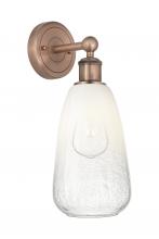Innovations Lighting 616-1W-AC-G480-6OP - Brookhaven Almond - 1 Light - 6 inch - Antique Copper - Sconce