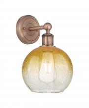 Innovations Lighting 616-1W-AC-G483-8AM - Brookhaven Globe - 1 Light - 8 inch - Antique Copper - Sconce