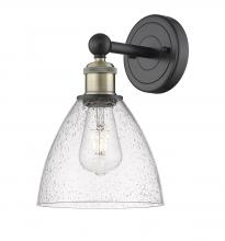 Innovations Lighting 616-1W-BAB-GBD-754 - Bristol - 1 Light - 8 inch - Black Antique Brass - Sconce