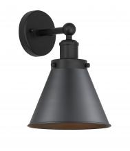 Innovations Lighting 616-1W-BK-M13-BK - Appalachian - 1 Light - 8 inch - Matte Black - Sconce