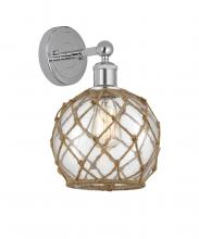 Innovations Lighting 616-1W-PC-G122-8RB - Farmhouse Rope - 1 Light - 8 inch - Polished Chrome - Sconce