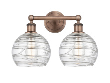 Innovations Lighting 616-2W-AC-G1213-8CL - Athens Deco Swirl - 2 Light - 17 inch - Antique Copper - Bath Vanity Light