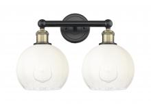Innovations Lighting 616-2W-BAB-G483-8OP - Brookhaven Globe - 2 Light - 17 inch - Black Antique Brass - Bath Vanity Light