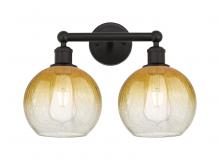 Innovations Lighting 616-2W-OB-G483-8AM - Brookhaven Globe - 2 Light - 17 inch - Oil Rubbed Bronze - Bath Vanity Light