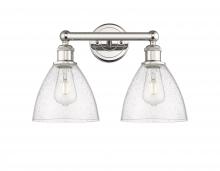 Innovations Lighting 616-2W-PN-GBD-754 - Bristol - 2 Light - 17 inch - Polished Nickel - Bath Vanity Light