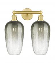 Innovations Lighting 616-2W-SG-G484-7SL - Brookhaven Flute - 2 Light - 16 inch - Satin Gold - Bath Vanity Light