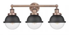 Innovations Lighting 616-3W-AC-HFS-62-BK - Edison - 3 Light - 25 inch - Antique Copper - Bath Vanity Light