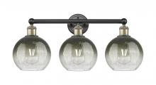 Innovations Lighting 616-3W-BAB-G483-8SL - Brookhaven Globe - 3 Light - 26 inch - Black Antique Brass - Bath Vanity Light