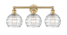 Innovations Lighting 616-3W-BB-G1213-8CL - Athens Deco Swirl - 3 Light - 26 inch - Brushed Brass - Bath Vanity Light