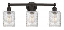 Innovations Lighting 616-3W-OB-G112C-5CL - Cobbleskill - 3 Light - 23 inch - Oil Rubbed Bronze - Bath Vanity Light